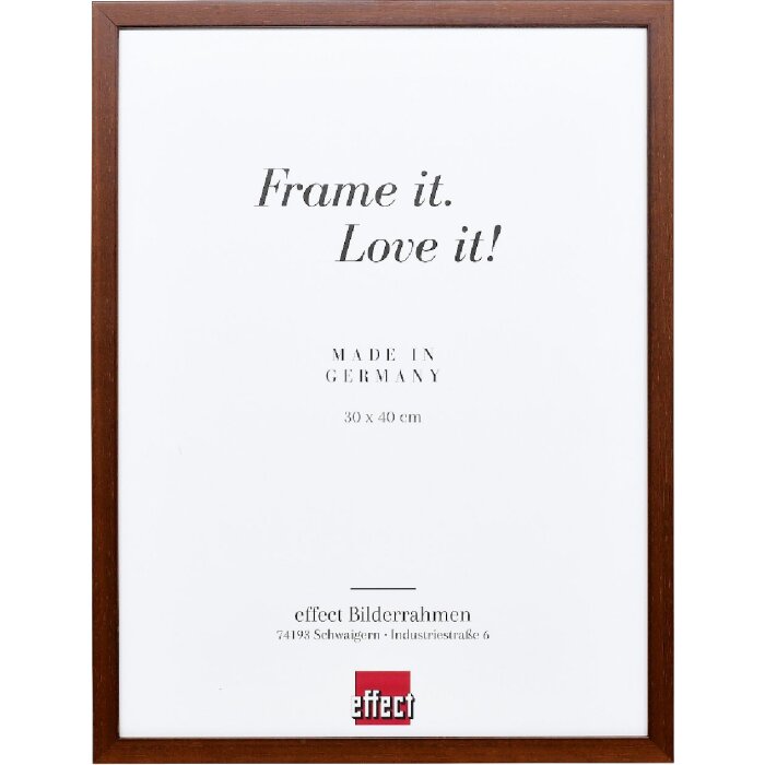 Effect Holzrahmen Profil Top S braun 50x65 cm mit Antireflexglas