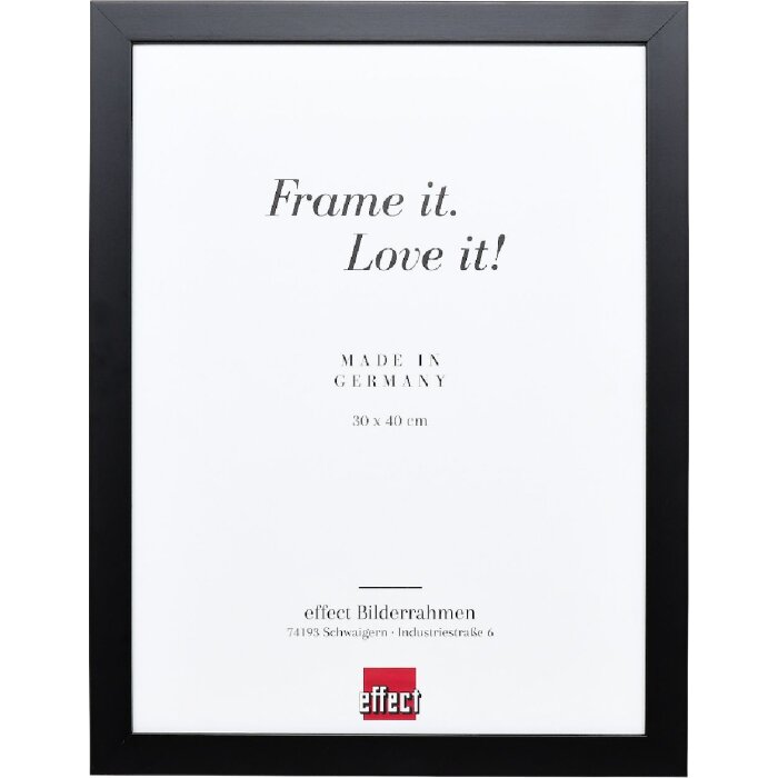 Effect Holzrahmen Profil Top Pro schwarz 20x25 cm mit Antireflexglas