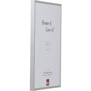 Effect B1 Brandschutz Bilderrahmen Alu Serie 2 silber 18x27 cm Antireflexglas