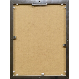 Efect cadru din aluminiu Quadro 30x40 cm argint lucios sticlă acrilică