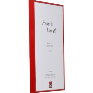 Effect Quadro Aluminium-Bilderrahmen 50x60 cm rot mit Acrylglas