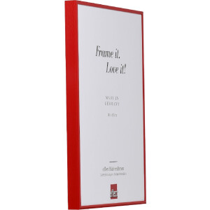 Efect Quadro ramă foto din aluminiu 60x60 cm sticlă acrilică roșie