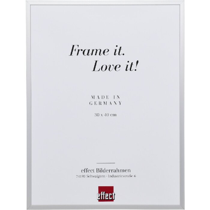 Effect Aluminium Ramă Foto Serie 2 Sticlă Acrilică Argintie 61x91,5 cm