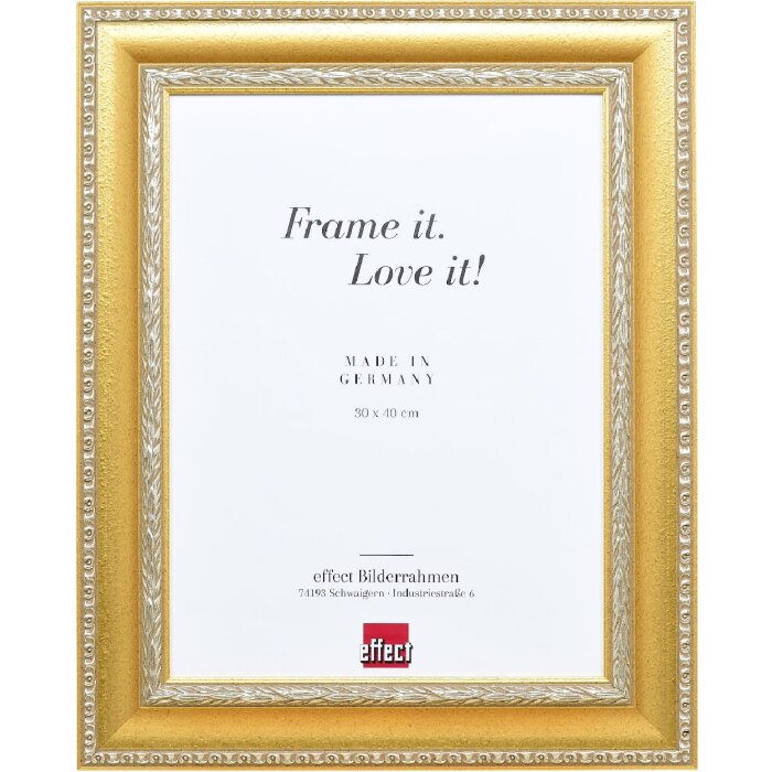 Effect Barock-Bilderrahmen Profil 31 gold 50x65 cm Acrylglas