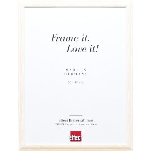 Effect Holzrahmen Profil 32 weiß 20x28 cm Acrylglas