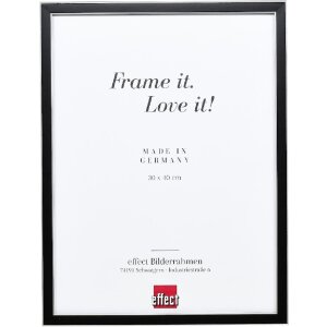 Effect Massivholz-Bilderrahmen Profil 39 schwarz 50x60 cm...