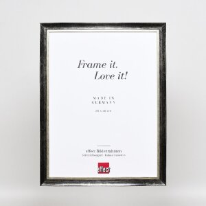 Effect Holz-Bilderrahmen Profil 40 Platin 9x13 cm Acrylglas