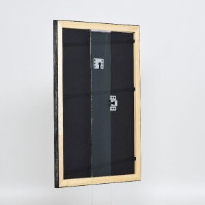 Effect Holz-Bilderrahmen Profil 40 Silber 10x10 cm Acrylglas