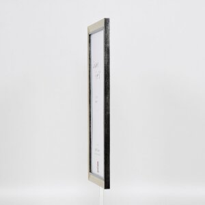 Effect Holz-Bilderrahmen Profil 40 Silber 10x10 cm Acrylglas