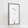 Effect Holz-Bilderrahmen Profil 40 Silber 10x10 cm Acrylglas