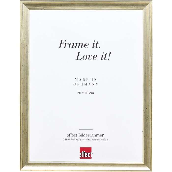 Rama foto din lemn Profil 41 Antiksilver 50x70 cm cu acrilic