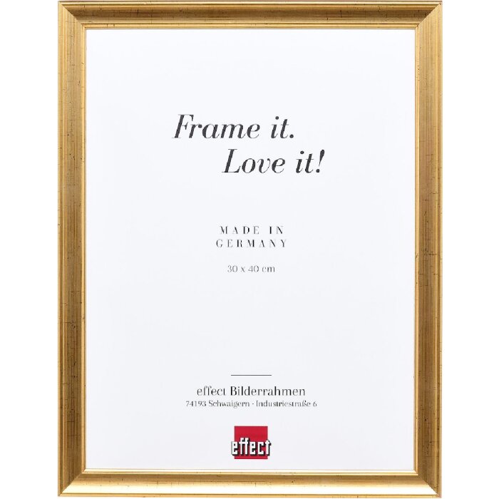 Rama foto din lemn Profil 41 Antikgold 60x60 cm cu acrilic