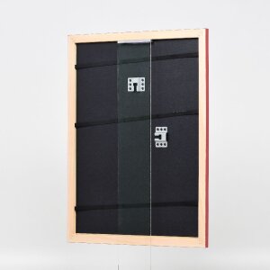 effect Holz-Bilderrahmen Profil 43 rot hochglanz 7x10 cm Kunstglas
