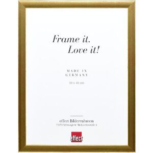 Effect Holz-Bilderrahmen Profil 43 gold 15x20 cm Kunstglas