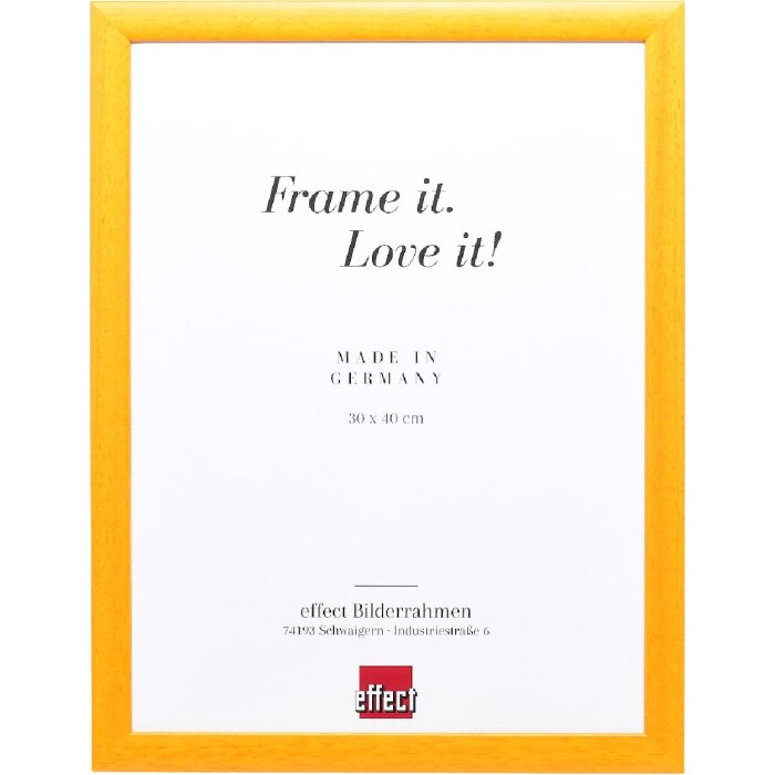 Ramă foto din lemn masiv Effect Profil 43 honig 18x24 cm cu sticlă artistică