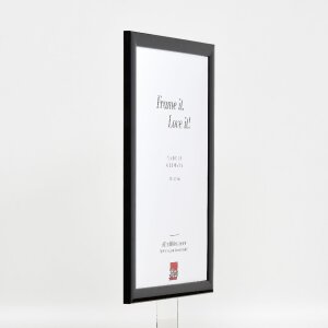 Effect Holz-Bilderrahmen Profil 43 schwarz hochglanz 30x45 cm Kunstglas