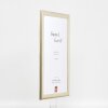 effect Holz-Bilderrahmen Profil 43 silber 35x100 cm Kunstglas