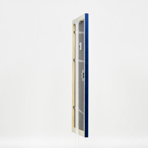 Effect Holz-Bilderrahmen Profil 43 royalblau 40x40 cm Kunstglas