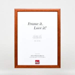 Effect Holzbilderrahmen Profil 43 braun 40x40 cm Kunstglas