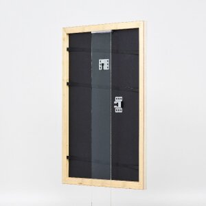 Effect Holzbilderrahmen Profil 43 silber 40x50 cm Kunstglas