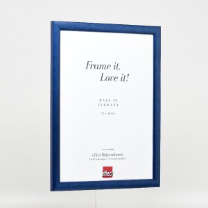 effect Holz-Bilderrahmen Profil 43 royalblau 40x50 cm Kunstglas