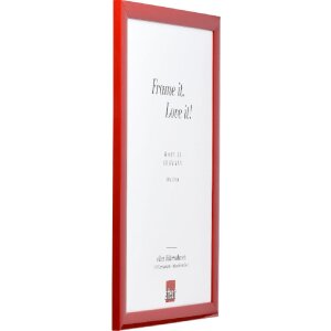 Rama foto din lemn Profil 43 roșu lucios 14,8x21 cm