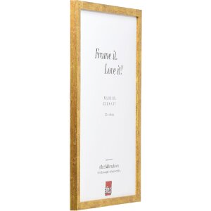 Rama foto din lemn masiv Profil 51 antikgold 20x28 cm cu acrylglas