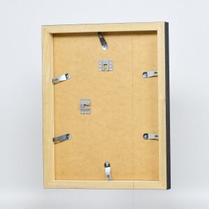 Effect Holz-Bilderrahmen Profil 55 schwarz 24x30 cm Kunstglas