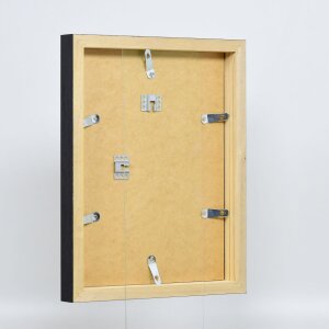 Effect Holz-Bilderrahmen Profil 55 schwarz 25x35 cm Kunstglas
