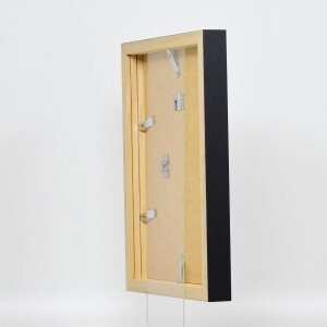 Effect Holz-Bilderrahmen Profil 55 schwarz 45x80 cm Kunstglas