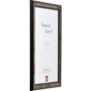 Rama foto din lemn Profil 64 Neagră 40x40 cm cu sticlă artistică