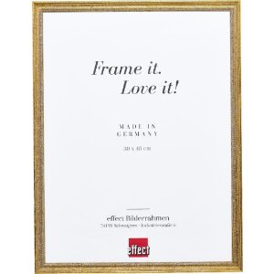 Effect Bilderrahmen Holz Profil 66 antikgold 30x45 cm mit...