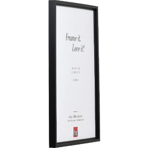 Rama foto Effect Profil 69 neagră, 42x59,4 cm, cu sticlă artistică