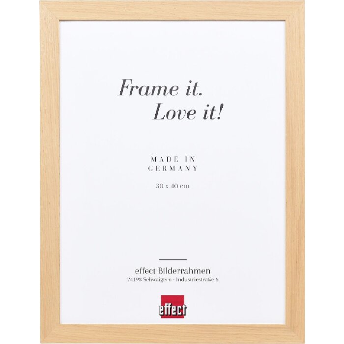 Effect Holzrahmen Profil 71 eiche 30x40 cm Kunstglas