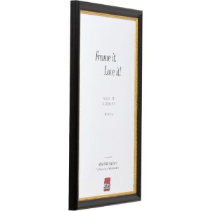 Efect cadru din lemn profil 85 negru 25x35 cm sticlă acrilică