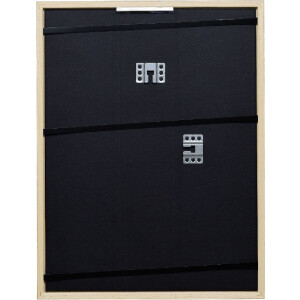 Ramă foto din lemn masiv Eiche 40x40 cm cu sticlă artificială