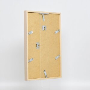 Effect Holzrahmen Profil 35 hellbraun 20x28 cm mit Normalglas und Abstandshalter