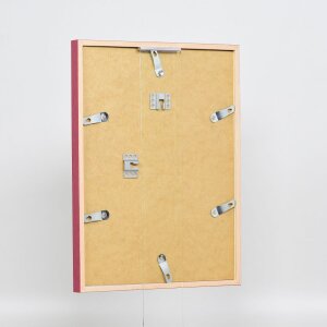 Effect Holzrahmen Profil 35 rot 50x65 cm Normalglas Abstandshalter