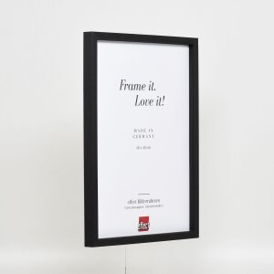 Effect Holzrahmen Profil 35 schwarz 50x65 cm Normalglas Abstandshalter