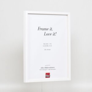 Effect Holzrahmen Profil 35 weiß 50x70 cm Normalglas mit Abstandshalter