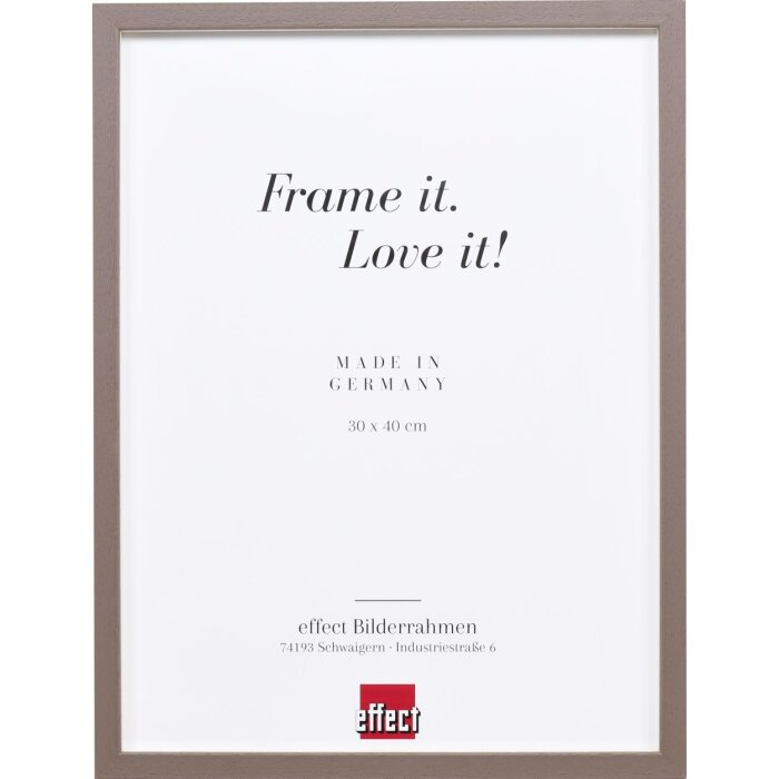 Effect Holzrahmen Profil 35 braun 10,5x14,8 cm mit Normalglas und Abstandshalter