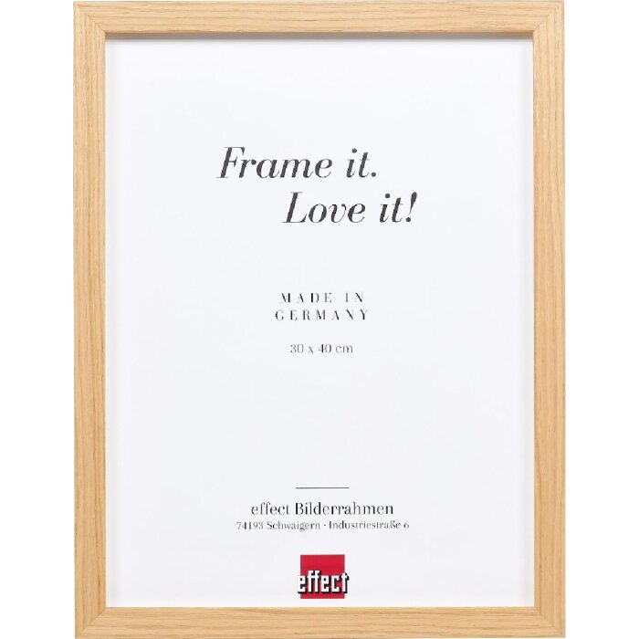 Rama foto din lemn masiv Profil 54 de fag 61x91,5 cm cu sticlă clară