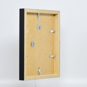 Effect Holzbilderrahmen Profil 55 schwarz 42x59 cm mit Normalglas