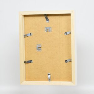 Effect Holz-Bilderrahmen Profil 55 weiß 61x91,5 cm mit Normalglas