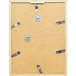 Ramă foto din lemn Profil 58 neagră 10x10 cm, sticlă clară și listă de separare