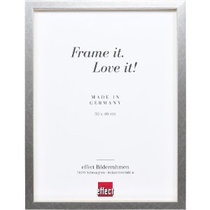 Rama foto din lemn masiv Profil 58 argint 18x24 cm, cu...