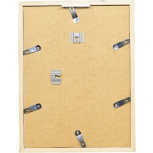 Ramă foto din lemn masiv Profil 58, antiksilber, 18x27 cm, cu sticlă transparentă și listă de distanțare