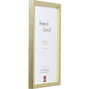 Ramă foto din lemn Profil 58 antic-silver 25x50 cm, cu sticlă transparentă și listă de separare