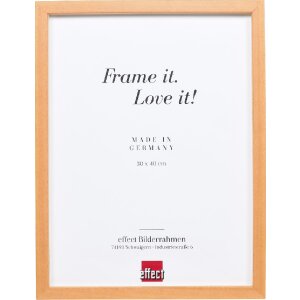 Rama foto din lemn Profil 58, deschis-brun, 28x35 cm, cu...