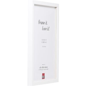 Rama foto Effect Profil 58 albă 40x60 cm cu sticlă transparentă și listă de distanțare